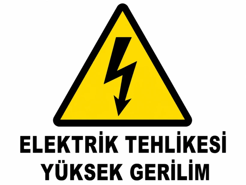 Elektrik Tehlikesi Levhası